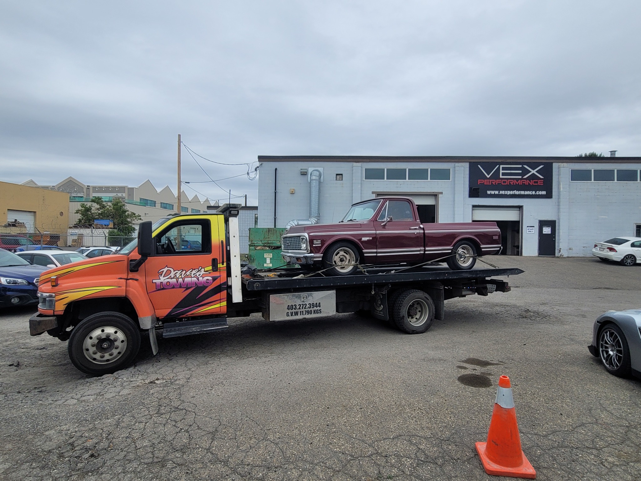 Classic Chevy C10 transported to local performance shop – Calgary
