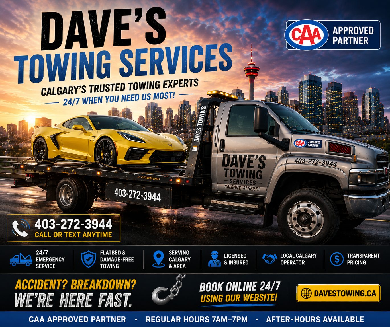 Calgary's trusted towing services - Flatbed Towing in Calgary