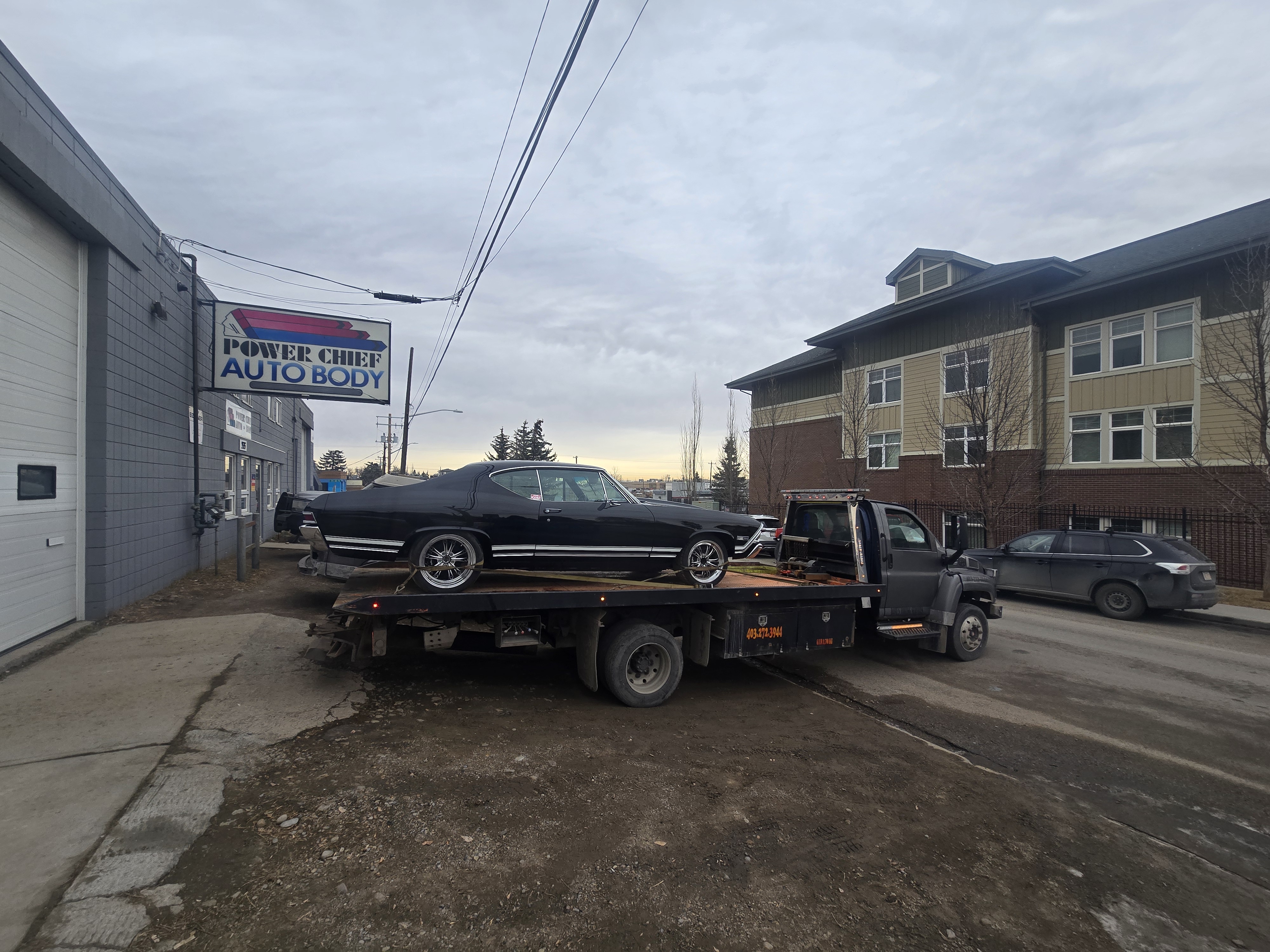 Fresh from the paint shop - Flatbed Towing in Calgary